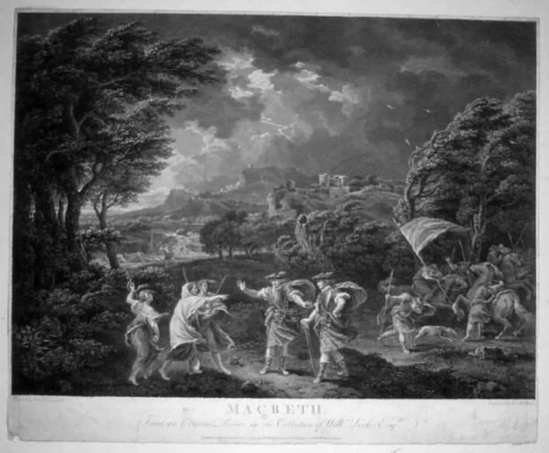 Macbeth e Banquo con le streghe tratto dal I atto, scena III del Macbeth di Shakespeare - Pinacoteca Repossi, Chiari, Brescia
